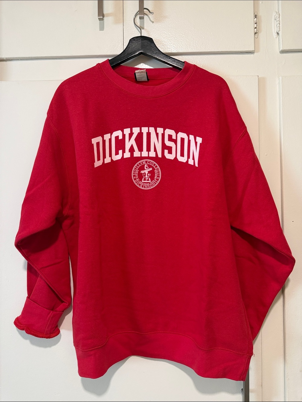 Red Crewneck Sweatshirt - Classic Collegiate Style